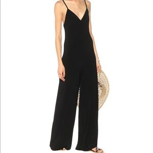 Norma Kamali black slip jumpsuit - XS